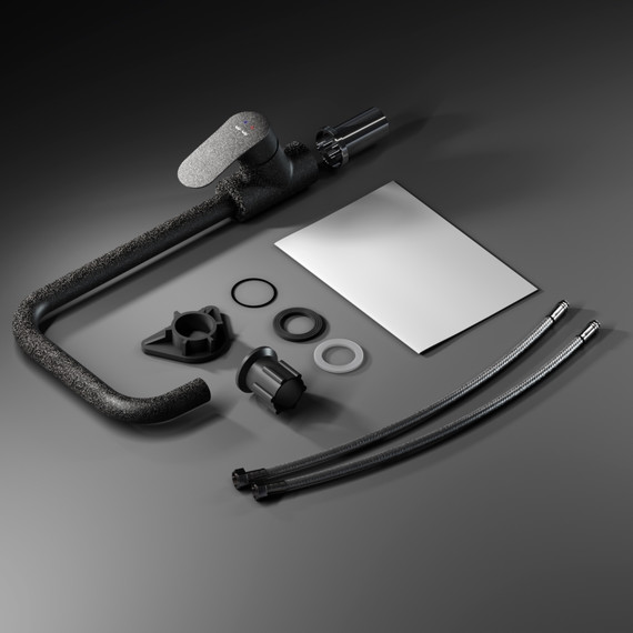 Смеситель для кухни AM.PM Like F8006022l, чёрный, Цвет производителя: чёрный - фото 12