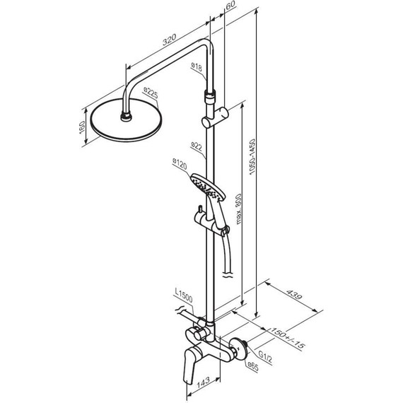 Душевая система для душа Damixa Jupiter 977710000 - фото 8