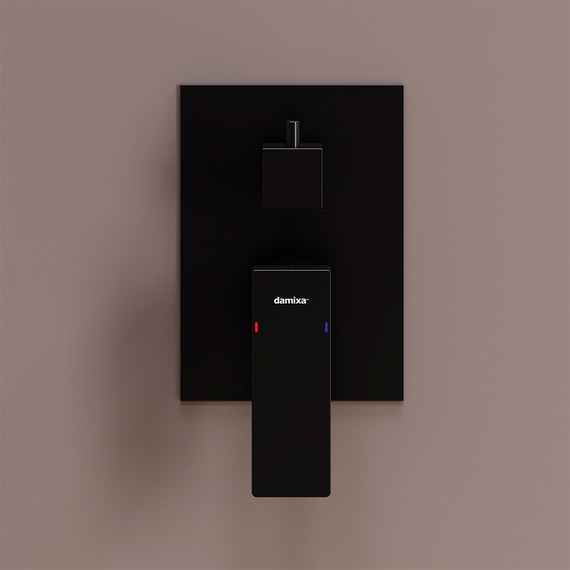 Смеситель для ванны и Damixa Gala 537100300 со скрытой частью, чёрный, Цвет производителя: чёрный - фото 3