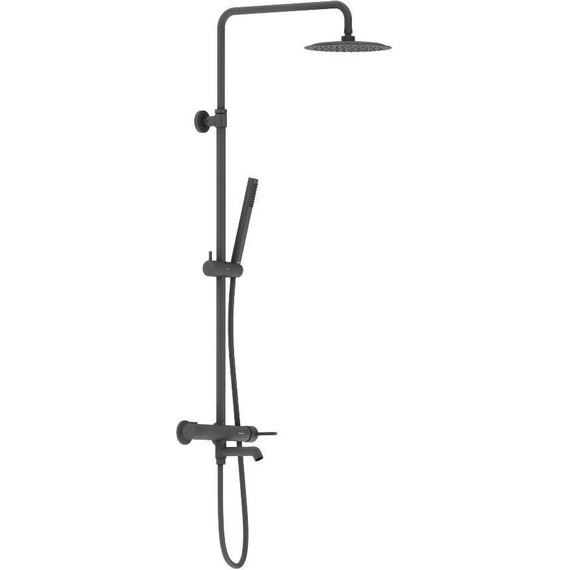 Душевая система c термостатом Damixa Scandinavian Pure 936740300, чёрный - фото 