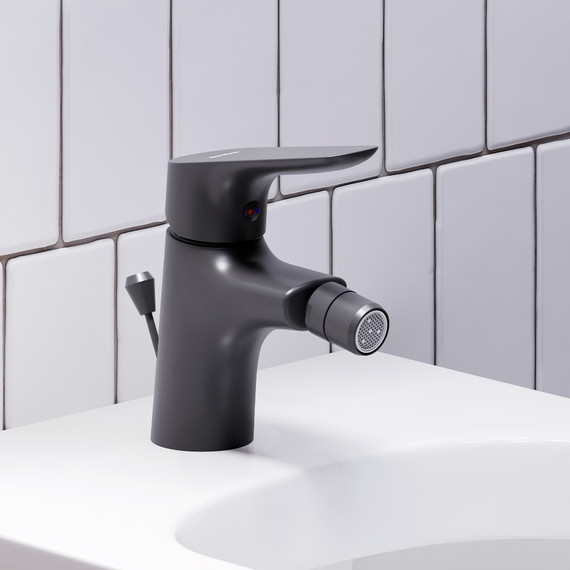 Смеситель для биде Damixa Jupiter 770240300 с донным клапаном, чёрный, Цвет производителя: чёрный - фото 4