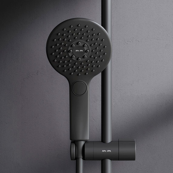 Душевая система AM.PM Inspire V2.0 F0750A522 с термостатом, чёрный, Цвет производителя: чёрный - фото 7