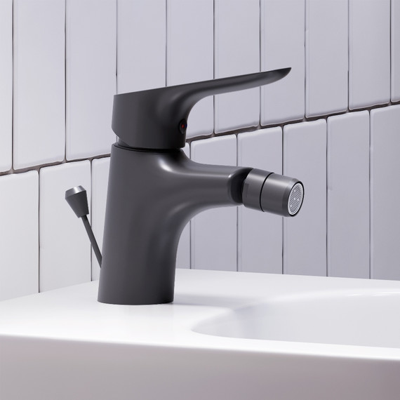 Смеситель для биде Damixa Jupiter 770240300 с донным клапаном, чёрный, Цвет производителя: чёрный - фото 3