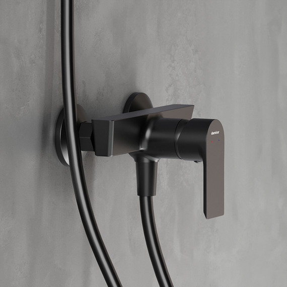 Смеситель для душа Damixa Apollo 472000300, чёрный, Цвет производителя: чёрный - фото 4