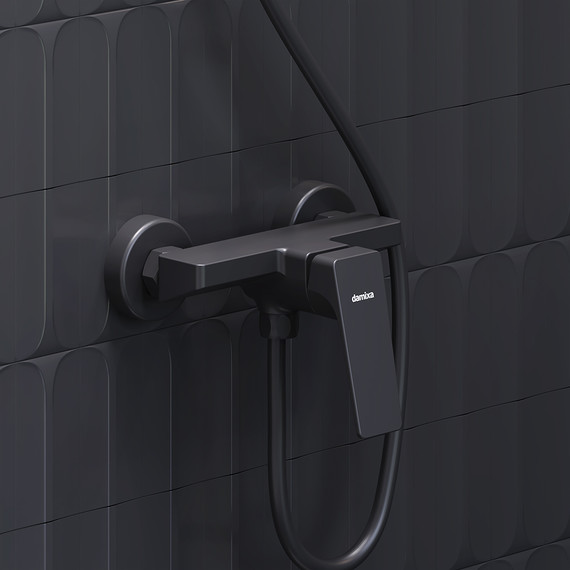 Смеситель для душа Damixa Merkur 402000300, чёрный, Цвет производителя: чёрный - фото 4