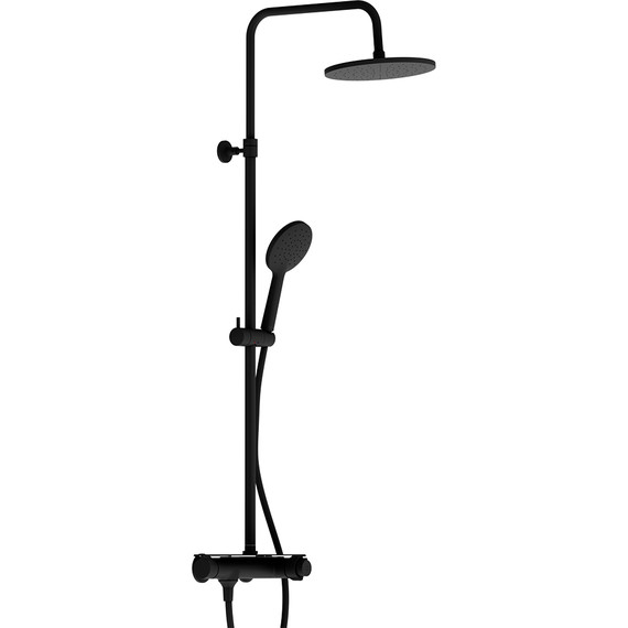Душевая система c термостатом Damixa Jupiter 977750300, чёрный - фото 3