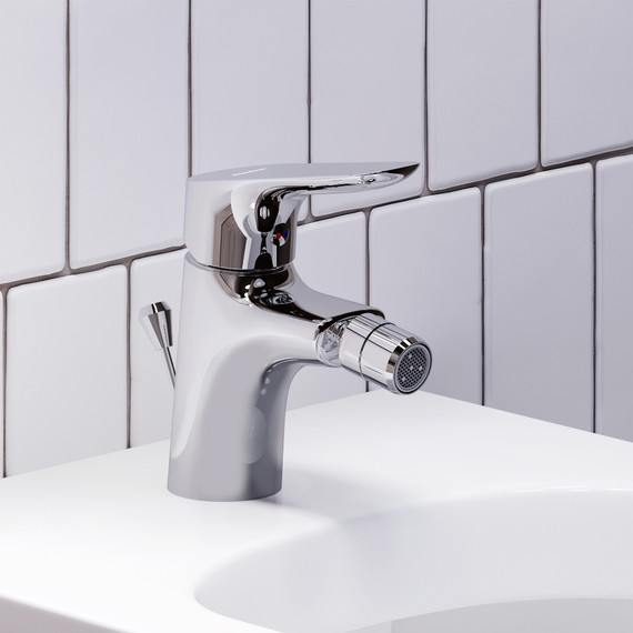 Смеситель для биде Damixa Jupiter 770240000 с донным клапаном, Цвет производителя: хром - фото 4