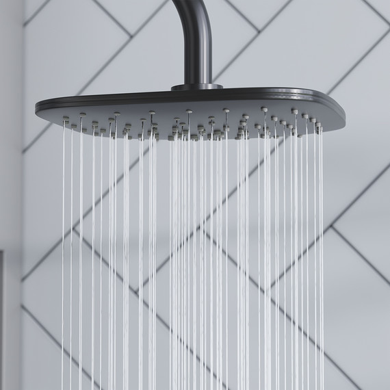 Душевая система Damixa Eclipse 931000300 без смесителя, чёрный - фото 5