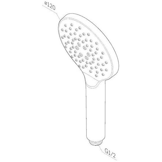 Лейка для душа AM.PM Like F0280022, чёрный - фото 4