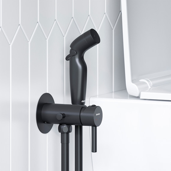 Набор для гигиенического душа Damixa Option 211000300, чёрный - фото 4