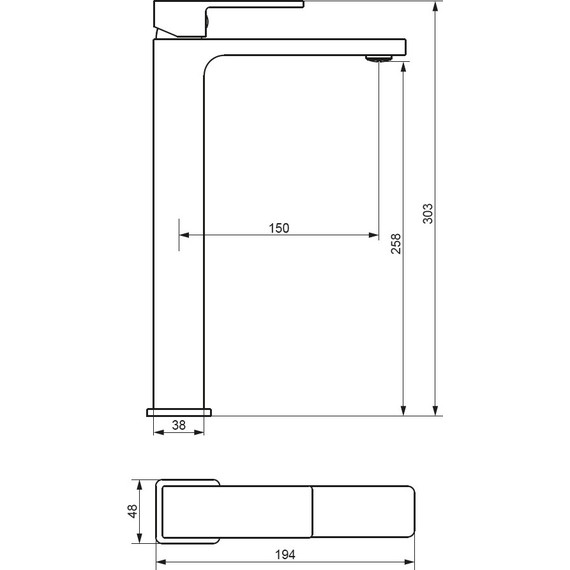 Смеситель для раковины высокий Damixa Gala 530250000, хром, Цвет производителя: хром - фото 5