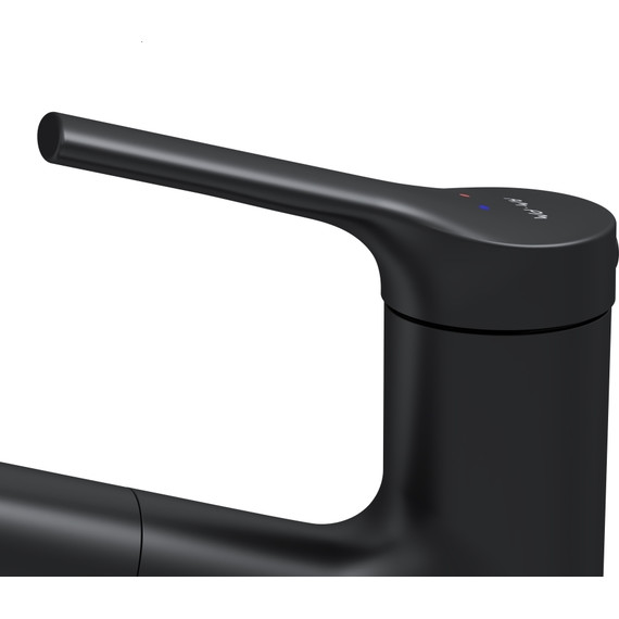 Смеситель для раковины AM.PM X-Joy F85B02922  с вытяжным изливом, Цвет производителя: чёрный - фото 9