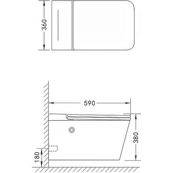 Унитаз подвесной импульсный Azario AZ-101C с тонкой крышкой микролифт (монтажная рама в комплекте) - фото 16