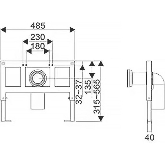 Унитаз подвесной импульсный Azario AZ-101C с тонкой крышкой микролифт (монтажная рама в комплекте) - фото 17
