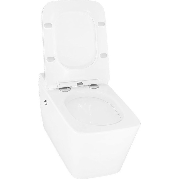 Унитаз подвесной импульсный Azario AZ-101C с тонкой крышкой микролифт (монтажная рама в комплекте) - фото 4