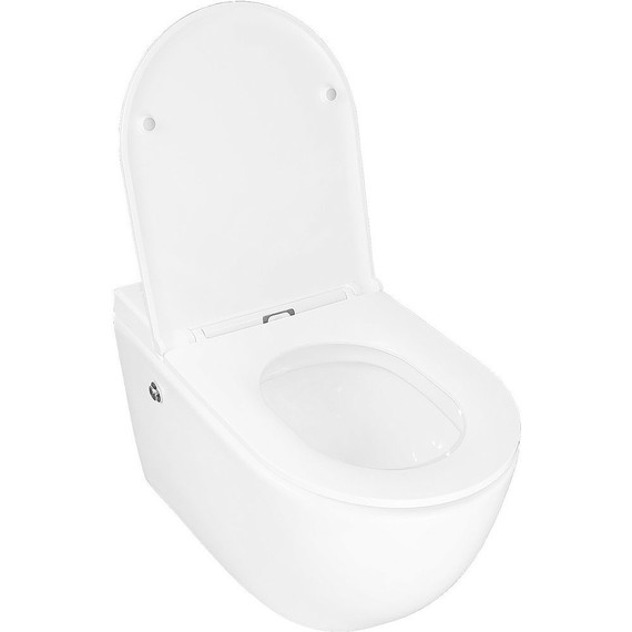 Унитаз подвесной импульсный Azario AZ-102C с тонкой крышкой микролифт (монтажная рама в комплекте) - фото 3