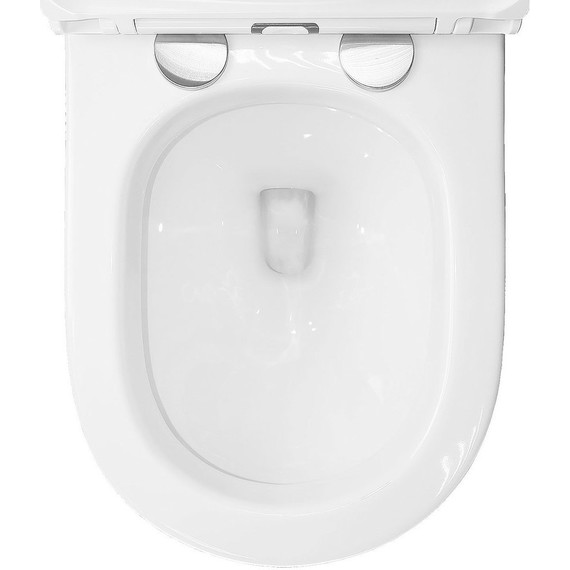 Унитаз подвесной импульсный Azario AZ-102C с тонкой крышкой микролифт (монтажная рама в комплекте) - фото 7