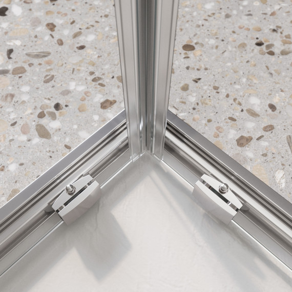 Душевое ограждение BelBagno 120x90 см LUCE-AH-21-120/90-C-Cr, хром/прозрачное - фото 4