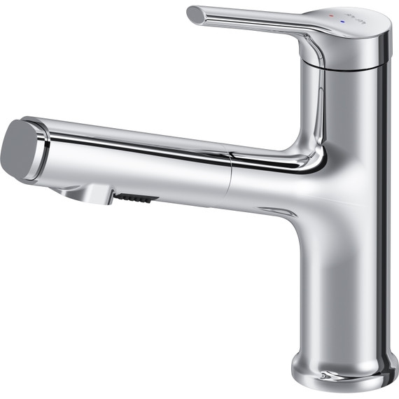 Смеситель для раковины AM.PM X-Joy с вытяжным изливом F85B02900, Цвет производителя: хром - фото 11