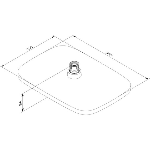 Тропический душ Damixa Gala 953050300, чёрный - фото 5