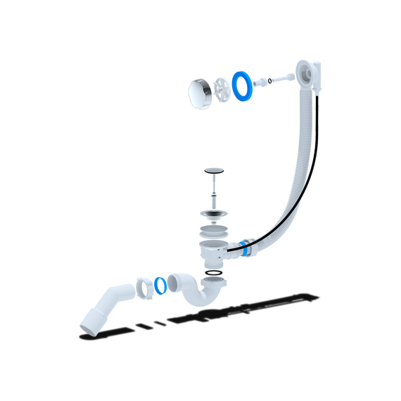 Сифон для ванны полуавтомат АНИ пласт EM411 - фото 2