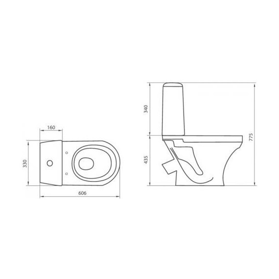 Унитаз напольный Sanita Аттика люкс WC.CC/Attica/2-T/WHT.G/S1 с крышкой термопласт - фото 3