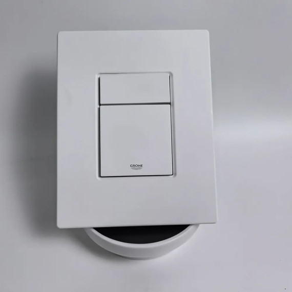 Инсталляция с подвесным унитазом комплект: Grohe Rapid SL 38772001+38732WM0 с подвесным безободковым унитазом Azario Gloria AZ-2003 сиденье микролифт, крепление, кнопка смыва белый матовый, Цвет производителя: белый матовый - фото 16