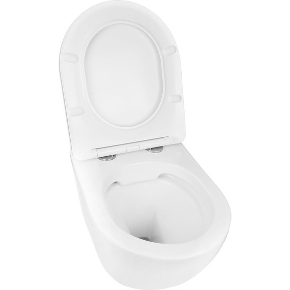 Инсталляция с подвесным унитазом комплект: Grohe Rapid SL 38772001+38732WM0 с подвесным безободковым унитазом Azario Gloria AZ-2003 сиденье микролифт, крепление, кнопка смыва белый матовый, Цвет производителя: белый матовый - фото 5