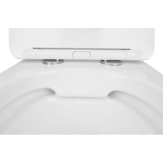 Инсталляция с подвесным унитазом комплект: Grohe Rapid SL 38772001+38732WM0 с подвесным безободковым унитазом Azario Gloria AZ-2003 сиденье микролифт, крепление, кнопка смыва белый матовый, Цвет производителя: белый матовый - фото 7