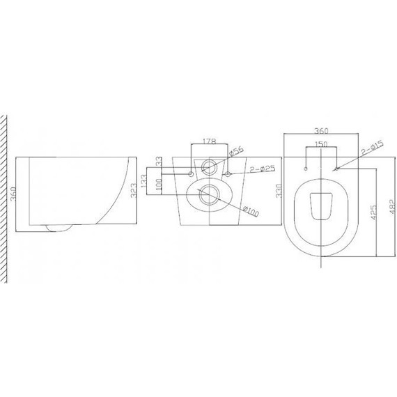 Инсталляция с подвесным унитазом комплект: Grohe Rapid SL 38772001+38732GL0 с подвесным безободковым унитазом BelBagno Uno BB3105CHR/SC сиденье микролифт, крепление, кнопка смыва золото глянцевое, Цвет производителя: золото глянцевое - фото 19