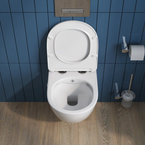 Инсталляция с подвесным унитазом комплект: Grohe Rapid SL 38772001+38732GL0 с подвесным безободковым унитазом-биде BelBagno Uno BB3105CHR-BS/SC сиденье микролифт, крепление, кнопка смыва золото глянцевое, Цвет производителя: золото глянцевое - фото 14