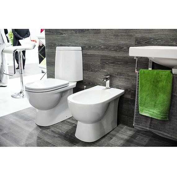 Унитаз-компакт Sanita Luxe Fest WC.CC/Fest/2-DM/WHT.G/S1 с крышкой микролифт - фото 3