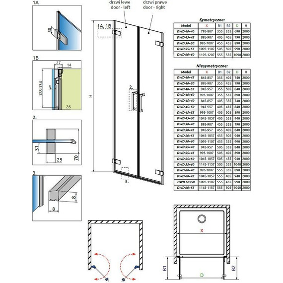 Душевая дверь Radaway Arta DWD 80 см хром/прозрачное - фото 5