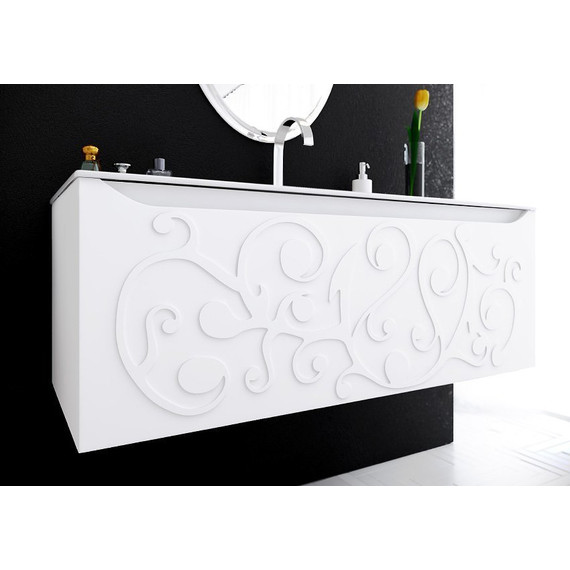 Тумба подвесная с раковиной Aqwella Clarberg Elegance 100 см EL0110 - фото 4