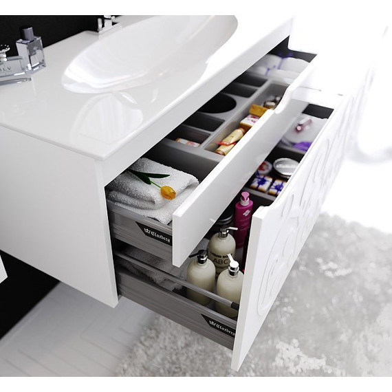 Тумба подвесная с раковиной Aqwella Clarberg Elegance 120 см EL0112 - фото 7