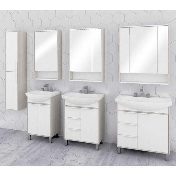 Зеркало шкаф Акватон Рико 80 см 1A215302RIB90 - фото 5