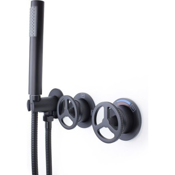 Душевая система для душа Bronze de Luxe Liberty 5011B-L, чёрный матовый - фото 6