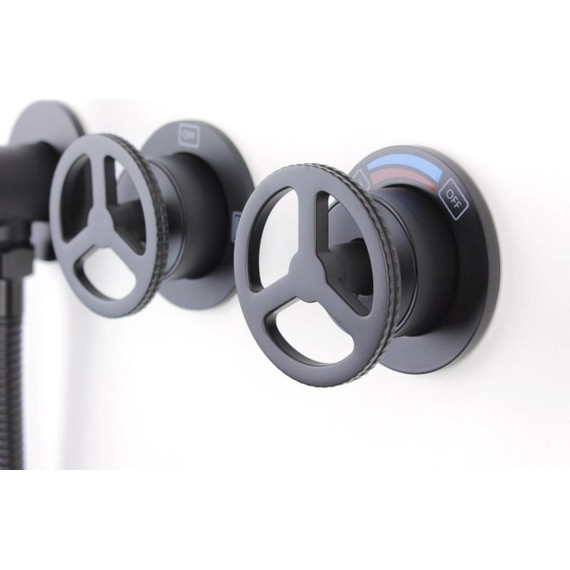 Душевая система для душа Bronze de Luxe Liberty 5011B-L, чёрный матовый - фото 8