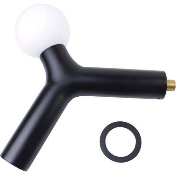 Верхний душ Bronze de Luxe Liberty 50x50 мм 501B-L, чёрный матовый - фото 6