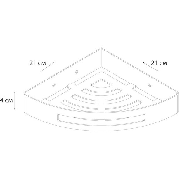 Полка угловая Fixsen Hotel FX-31003K, цвет чёрный - фото 3