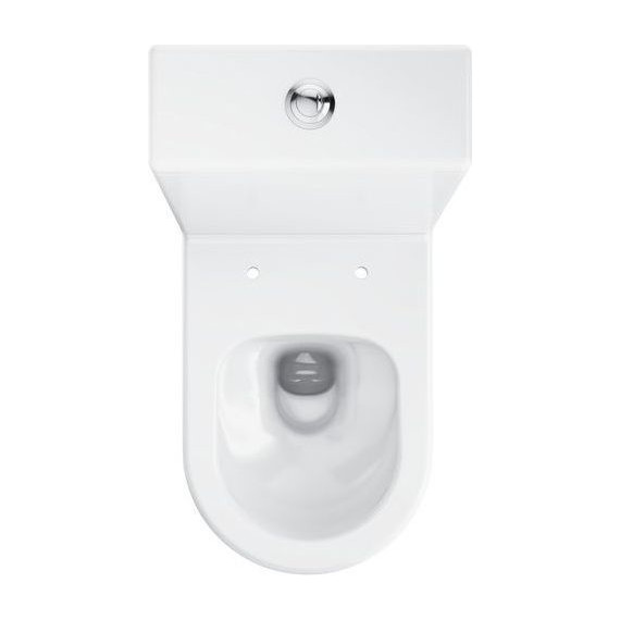 Унитаз-компакт Ravak Elegant RimOff Combi X01872 с тонкой крышкой микролифт - фото 3