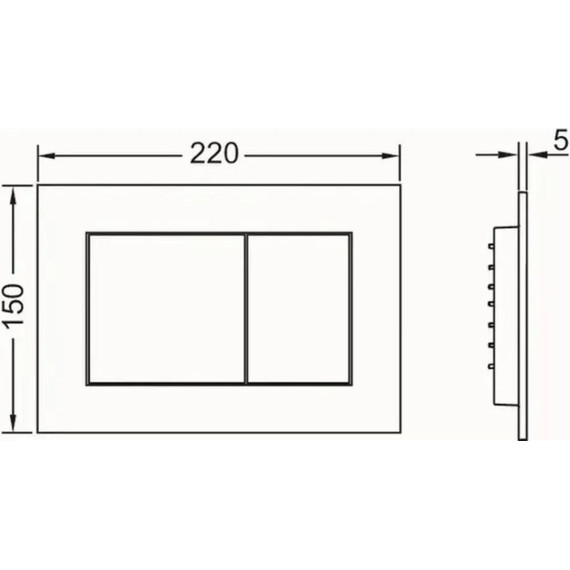 Кнопка смыва TECE now 9240435, бронза - фото 2