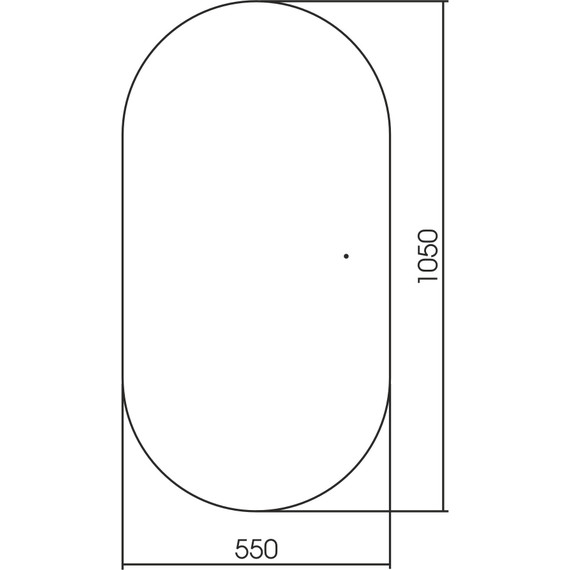 Зеркало Abber Kontur 55 см AG6304SCG, золото - фото 3
