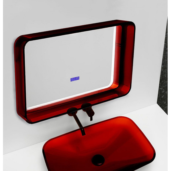 Зеркало Abber Kristall 80 см AT6701Rubin, красный - фото 3