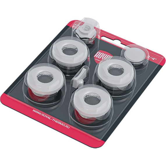 Набор присоединительный Royal Thermo 1/2, белый - фото 