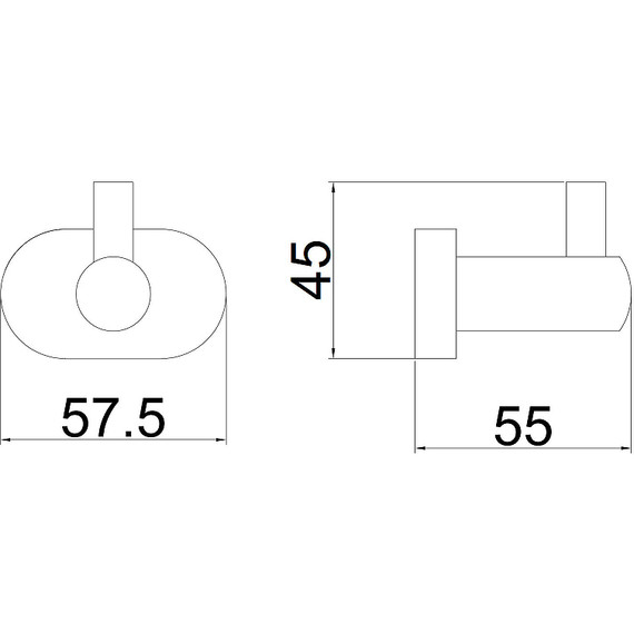 Крючок Belz B90505-1, цвет вороненая сталь - фото 2
