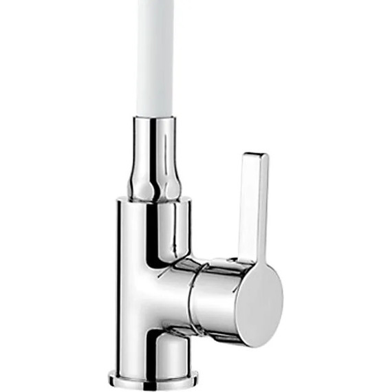 Смеситель для кухни Ledeme L4898-3, хром/белый - фото 2