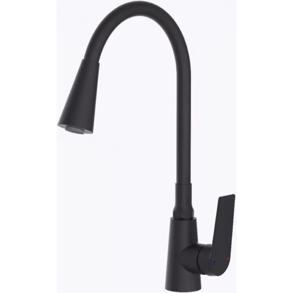 Смеситель для кухни Potato P41167-6, чёрный матовый - фото 