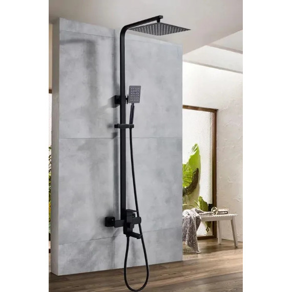 Душевая стойка Haiba HB23803-7, чёрный матовый - фото 9