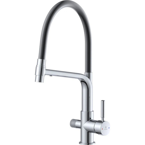 Смеситель для кухни Diadonna D49-19028, чёрный, Цвет производителя: хром чёрный - фото 